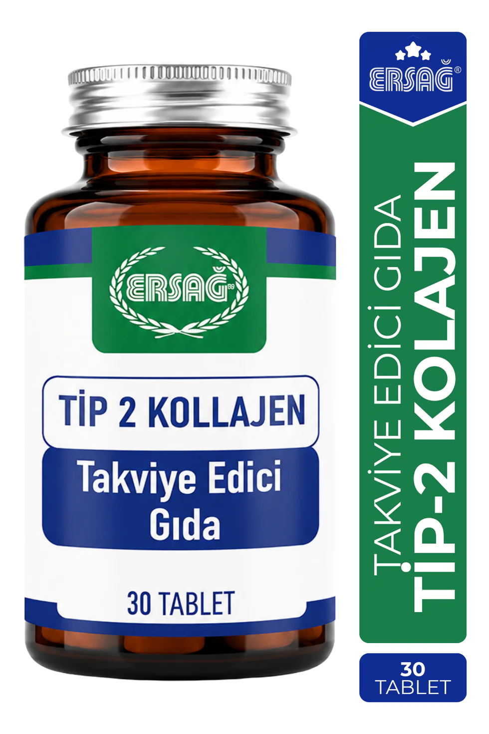 Ersağ Tip 2 Kollajen İçeren Takviye Edici Gıda 30 Tablet