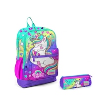 Coral High Su Yeşili Lavanta Unicorn İlkokul Sırt Çantası Ve Kale
