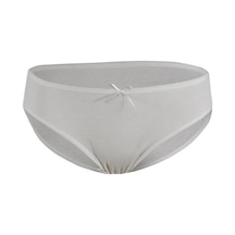 12 Adet Yıldız Bayan Likralı Kaşkorse Bikini Külot Ekru 3553