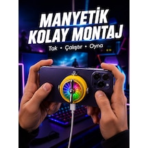 Şarj Edilebilir Rgb Telefon Soğutucu Oyun Fanı - Lisinya