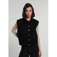 Colin's Colins Regular Fit Kadın Black Black Denim Yelek Cl1082775 Q1.v1 Dn45190
