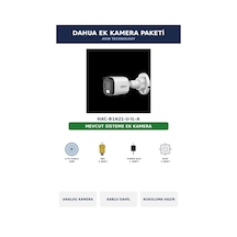 Dahua Hac-b1a21-u-ıl-a Ek Kamera Paketi 2mp Tak Çalıştır Kablo Dahil