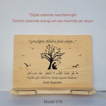 Münzevi Masaüstü Ahşap Rahle/tablet/kitap Tutucu-model019