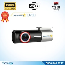 U700 Wifi 1080p 170 Geniş Açı Gece Görüşlü 128 Gb Destekli Akıllı Araç İçi Kamera