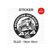 4X4 Arazi Offroad - Araba Kask Motosiklet Laptop Taplet Sticker