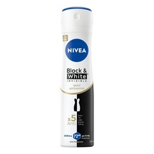 Kadın Sprey Deodorant Black & White Invisible İpeksi Pürüzsüzlük, Ter Ve Ter Kokusuna Karşı 72 Saat Anti-perspirant Koruma 150 Ml