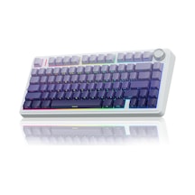 Aula F75 Mekanik Rgb Tkl Seiya Switch Kablosuz Makrolu Hot Swap Klavye Gradyan Mor