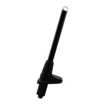 MICRO LED Işıklı Direk Soketli 25cm, Beyaz Işık, Siyah