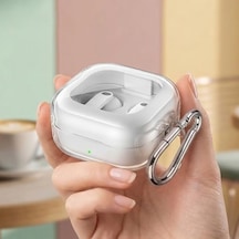 Galaxy Buds 4 Pro Kılıf Askı Aparatlı Transparan Silikon Şeffaf