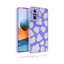 Redmi Note 10 Pro Kılıf Desenli Kamera Korumalı Parlak Klfs Nora Kapak - No6 NO6