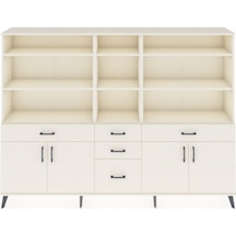 Arges Dolap 11 Raflı 5 Çekmeceli 4 Kapaklı 220x30x163 Aytaşı-aytaşı Aytası - Aytası