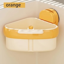 Maxaccess Turuncu Emniyetli Drenajlı Duş Mutfak Rafı Banyo Lavabo Saklama Ünitesi Turuncu