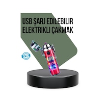 Güç Göstergeli Şarjlı Fenerli Usb Elektrikli Çakmak Diğer