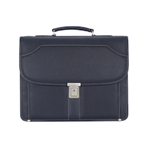 Case Club Notebook Laptop Evrak Çantası 15.6'inç 5 Bölmeli Su Geçirmez Omuz Askılı Lacivert