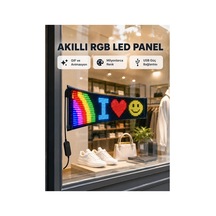 Astraltech Rgb Led Panel Usb Güç Girişli, Gıf Ve Yazı Gösterimli Akıllı Ekran