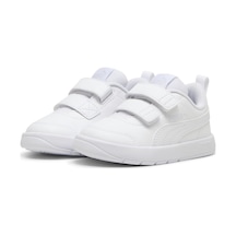 Puma Courtflex V3 V Ps 397642-02 Ortopedik Çocuk Spor Ayakkabı Beyaz