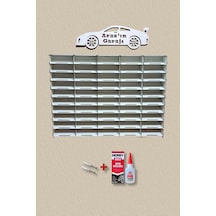 EĞİMLİ DEKORATİF DUVAR AHŞAP ARABA RAFI (1/32 ÖLÇEK-50 ARAÇ)