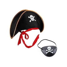 Kaptan Jack Çuk Korsan Şapkası Ve Göz Bandı Seti - Akman-52173 18