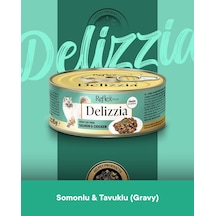 Reflex Plus Delizzia Yetişkin Somonlu-tavuklu Gravy Kedi Maması 85 Gram