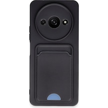 Newface - 23 - Xiaomi Redmi A3 4g Kılıf Kelvin Kartvizitli Silikon - Edntrend - - Siyah Sıyah