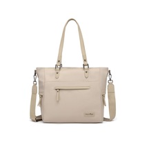 Smart Bags Twill Dimi Kumaş Kadın Omuz Çantası 3323 Bej