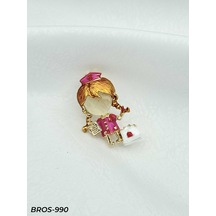 Broş Metal Günlük Şıklık Zarif Hediye Model 5c6f37 Çok Renkli