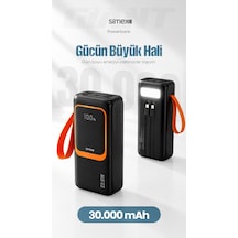 Simex S-36 Giant 30.000 Mah Prime Dijital Göstergeli Hızlı Şarj Powerbank