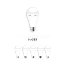 Cata Ct-4229 Şarjlı Led Ampul Beyaz 9w - 5 Li Paket