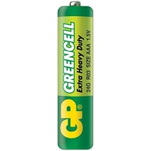 Gp24g Greencell R03/1212/aaa İnce Pil, 1.5 Volt, 40'lı Kutu, Yeşil/sarı/beyaz