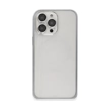 Joko Apple Uyumlu iPhone 15 Pro Max Uyumlu Metal Bumper Mat Kapak - Gri