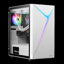 Gamdıas Argus E4 Elite Wh, 600w, Tempered Glass, Argb, Atx, 80+ Bronze, White Edition, Gamıng Kasa