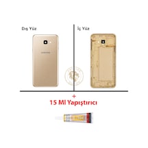 Samsung Galaxy J4 Core Gold Renk Kasa + B7000 Yapıştırıcı Orta Kasa Gövde Full Kasa Kapak Middle Frame Housing Galaxy J4 Core Uyumlu