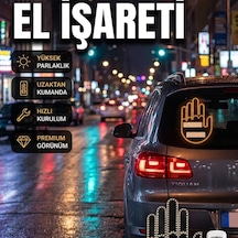 Uzaktan Kumandalı Suya Dayanıklı Led El Park Uyarı Cihazı