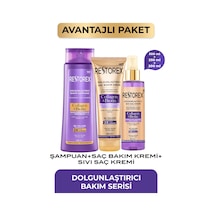 Kolajen & Biotin Dolgunlaştırıcı Sıvı Saç Kremi + Şampuan + Saç Bakım Kremi