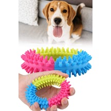 Köpek Isırma Aparatı Diş Eğitimi İçin Silikon Diş Isırma Aparatı Renkli Köpek Oyuncağı