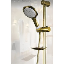 Sürgülü Duş Seti Gold Krom