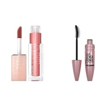 Maybelline New York Lifter Gloss Nemlendirici Dudak Parlatıcısı - 003 Moon + Maybelline New York Lash Sensational Yelpaze Etkili Siyah Maskara 1 Paket 1 X 9.5 Ml 0