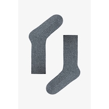 Penti Koyu Gri Erkek Ribbed Soket Çorap