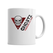 Ghostz Logo Preta Kupa Bardak Porselen Karışık