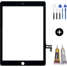 Apple Uyumlu iPad 5.nesil A1822-a1823 Servis Dokunmatik Siyah + Montaj Seti