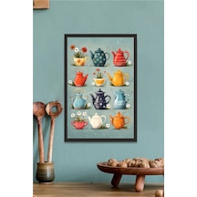 Mutfak Tasarımlı Çerçeve Görünümlü Mdf Tablo Çok Renkli - 713606046 Çok Renkli