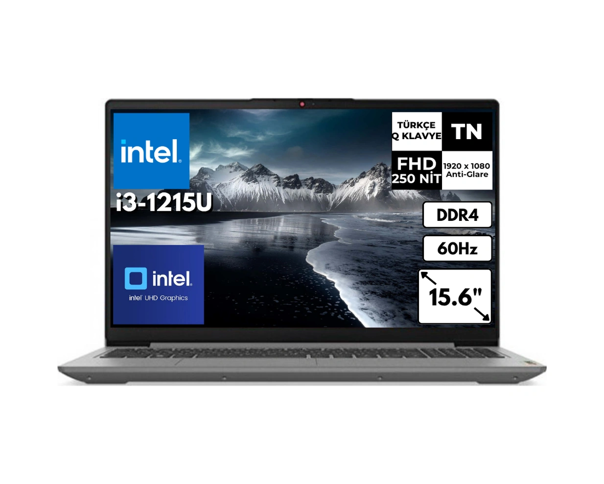 Lenovo IdeaPad 3 15IAU7 82RK0188TXAT12 i3-1215U 24 GB 512 GB SSD 15.6" Free Dos Dizüstü Bilgisayar