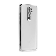 Redmi Note 8 Pro Kılıf Lensli Silikon - Gümüş İtdark37495