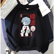 Anime Neon Genesis Evangelion Kapşonlu Sweatshirt