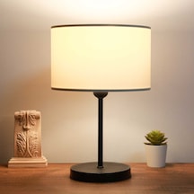 Homing Krem Kumaş Metal Gövdeli Abajur Ayd-2849 Krem