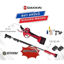 Dakkın 8611 Akülü Budama Makası 40mm Uzatma Aparatlı