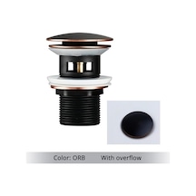 Joyhub Mingjin Shop2 Orb-1 Stili Banyo Lavabo Stoper Lavabo Pop Up Tahliye Tapası Kapağı Atık Boru Süzgeç Banyo Aksesuarları Için Taşma İle Veya Olmadan Gvhh6y Renkli Çok Renkli