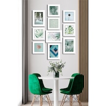 10 Parçalı Çerçeve Görünümlü Mdf Tablo Seti Flm120 Çok Renkli - 713604783 Çok Renkli