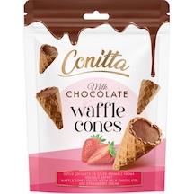 Conitta Çilek Aromalı Ve Sütlü Çikolatalı Gofret 80 Gr. 1 Paket
