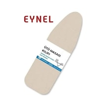 Ütü Masası Örtüsü Kılıfı 138x48cm Ayarlanabilir Ipli Kılıf Bezi Krem Diğer